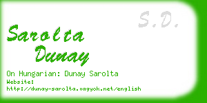 sarolta dunay business card